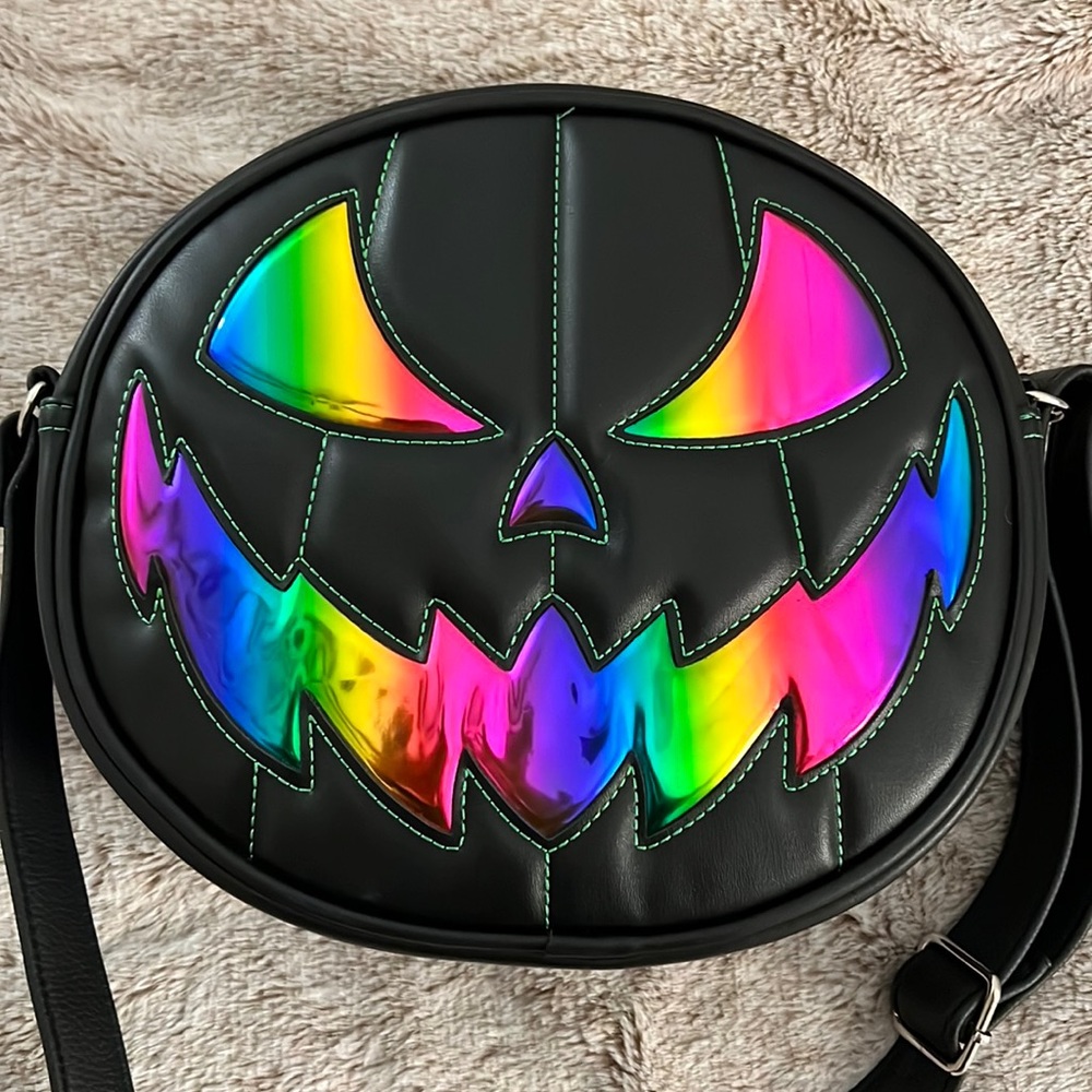 *SOLD OUT* Love Pain and Stitches Crossbody Pumpkin Bag